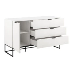 SVANA Sideboard Buffet 134cm - White(Svana Sideboard 130cm White) -Modern Furniture SVANASideboard134cm AC H000020357 Open800