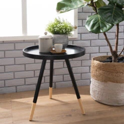 INNIS Side Table - Black(Innis Side Table In Black) -Modern Furniture Salomi Innis3800