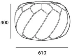 SATURN Ottoman - 61cm - Grey(Saturn Ottoman Grey) -Modern Furniture Saturn grande 787ed79c a3bc 424e 80ee f1fcae6bd0c8