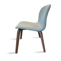 LOTTIE Lounge Chair - Walnut & Grey(Lottie Lounge Chair) -Modern Furniture Side 800