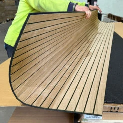 WOODFLEX Flexible Acoustic Wood Slat Wall Panel, Oak Veneer - 2700mm X 600mm - SLIM(Woodflex Flexible Acoustic Wood Slat Wall Panel Oak Veneer 2700mm X 600mm Thin Profile) -Modern Furniture SlimOakCurved2 1000copy