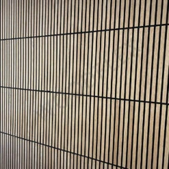 Square WOODFLEX Acoustic Wood Slat Wall Tiles - Oak Veneer - 4pc Set(Square Woodflex Acoustic Wood Slat Wall Tiles Oak Veneer 60cm X 60cm) -Modern Furniture SquareCloseup2 1000