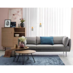 SUPRA 3 Seater Sofa - Pale Silver(Supra 3 Seater Sofa Pale Silver) -Modern Furniture Supra LifestyleShot uncrop 800