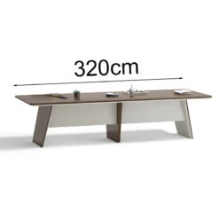 ANDERS Boardroom Table 320cm - Hazelnut & Beige(Copy Of Anders Boardroom Table 2 4m Australian Gold Oak Beige) -Modern Furniture TIAN C0132Tableonly800 1024x1024copy