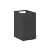 KENTO Pedestal Drawer Unit Storage Cabinet - Black(Kento Drawer Filing Pedestal Cabinet Black) -Modern Furniture TY2406B CAB 2000