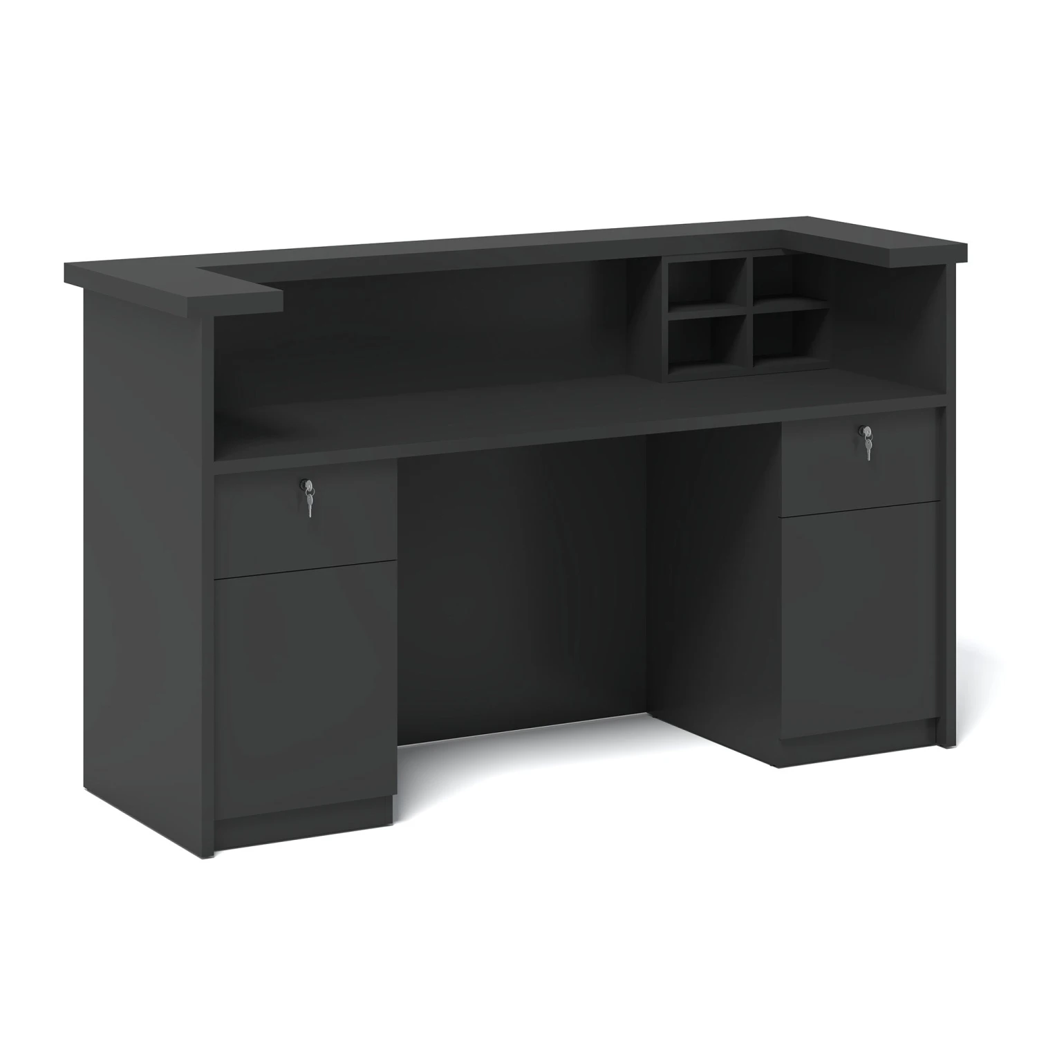 KENTO Pedestal Drawer Unit Storage Cabinet - Black(Kento Drawer Filing Pedestal Cabinet Black) 4 KENTO Pedestal Drawer Unit Storage Cabinet - Black(Kento Drawer Filing Pedestal Cabinet Black) - Image 2