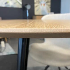 GINNY Round Dining Table 80cm - Natural & Black(Ginny Round Dining Table 80cm Natural Black) -Modern Furniture Tableedge 800