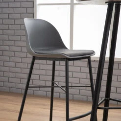 LAXMI Counter Stool - Grey & Black(Laxmi Counter Stool Grey Black) -Modern Furniture Taijo Laxmi2 1000