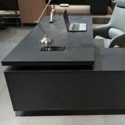 DAXTON Executive Desk With Left Return With Lift 200cm - Black(Daxton Executive Desk With Left Return With Lift 200cm Black) -Modern Furniture Top side2 L 1000
