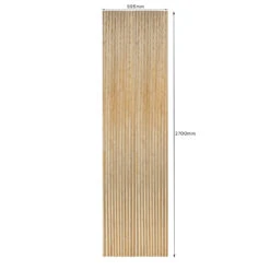 WOODFLEX Flexible Wooden Slat Wall Panel - Oak Veneer - 2700mm X 600mm - Triangle(Woodflex Flexible Wooden Slat Wall Panel Oak Veneer 2700mm X 595mm Pyramid) -Modern Furniture Trianglecopydimensions 1000