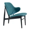 VERONIC Lounge Chair - Teal & Black(Veronic Lounge Chair Teal Black) -Modern Furniture VERONICTealBlackLeg800