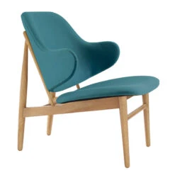 VERONIC Lounge Chair - Teal & Natural(Veronic Lounge Chair Teal Natural)