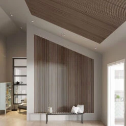 WOODFLEX Flexible Acoustic Wood Slat Wall Panel, Walnut Veneer - 2700mm X 600mm(Copy Of Woodflex Flexible Acoustic Wood Wall Panel Black Veneer) -Modern Furniture Valnod kvadratisk 1024x1024 800