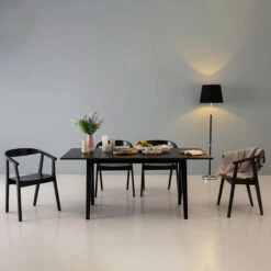 VARDEN Dining Table - 170cm - Black Ash(Varden Black Dining Table) -Modern Furniture Varden1459088 Greta24092581800