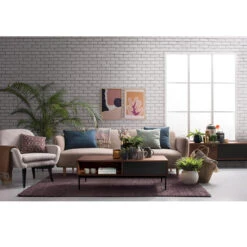 HOUSTON Entertainment TV Unit 200cm -Natural & Grey(Houston Entertainment Tv Unit 200cm Natural Grey) -Modern Furniture Vento Sprinter Miller Houston 800