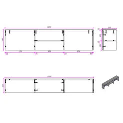 AFTAN Reception Desk Left Panel 180cm - Warm Oak & Black(Aftan Reception Desk Left Panel 180cm Warm Oak Black) -Modern Furniture WF CB N07dms 800 041423f9 744b 4b4c a108 5246d4aea232