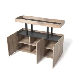 TRIBECA Credenza Cabinet 135cm - Warm Oak With Black(Tribeca Credenza Cabinet 135cm Brown Black) 10 TRIBECA Credenza Cabinet 135cm - Warm Oak With Black(Tribeca Credenza Cabinet 135cm Brown Black) -Modern Furniture WF ES001AC 2 1000