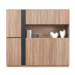 ADRIANO Display Unit218cm - Light Brown(Adriano Display Unit 218cm Tobacco)