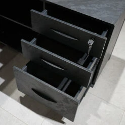 ADRIANO Black Executive Office Desk Reversible 165-180cm - Black Concrete(Adriano Black Executive Office Desk Reversible 165 180cm Black) 41 ADRIANO Black Executive Office Desk Reversible 165-180cm - Black Concrete(Adriano Black Executive Office Desk Reversible 165 180cm Black) -Modern Furniture WF EWB003 17 R 1000