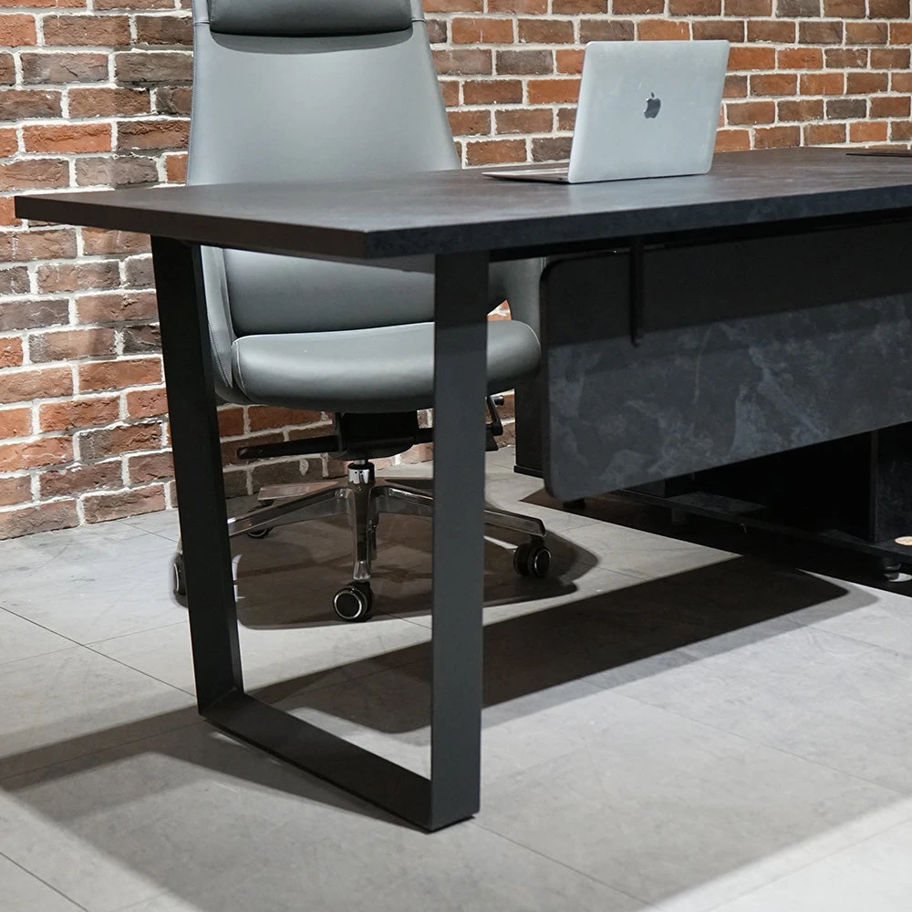 ADRIANO Black Executive Office Desk Reversible 165-180cm - Black Concrete(Adriano Black Executive Office Desk Reversible 165 180cm Black) 12 ADRIANO Black Executive Office Desk Reversible 165-180cm - Black Concrete(Adriano Black Executive Office Desk Reversible 165 180cm Black) - Image 10