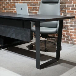 ADRIANO Black Executive Office Desk Reversible 165-180cm - Black Concrete(Adriano Black Executive Office Desk Reversible 165 180cm Black) 30 ADRIANO Black Executive Office Desk Reversible 165-180cm - Black Concrete(Adriano Black Executive Office Desk Reversible 165 180cm Black) -Modern Furniture WF EWB003 6 R 1000