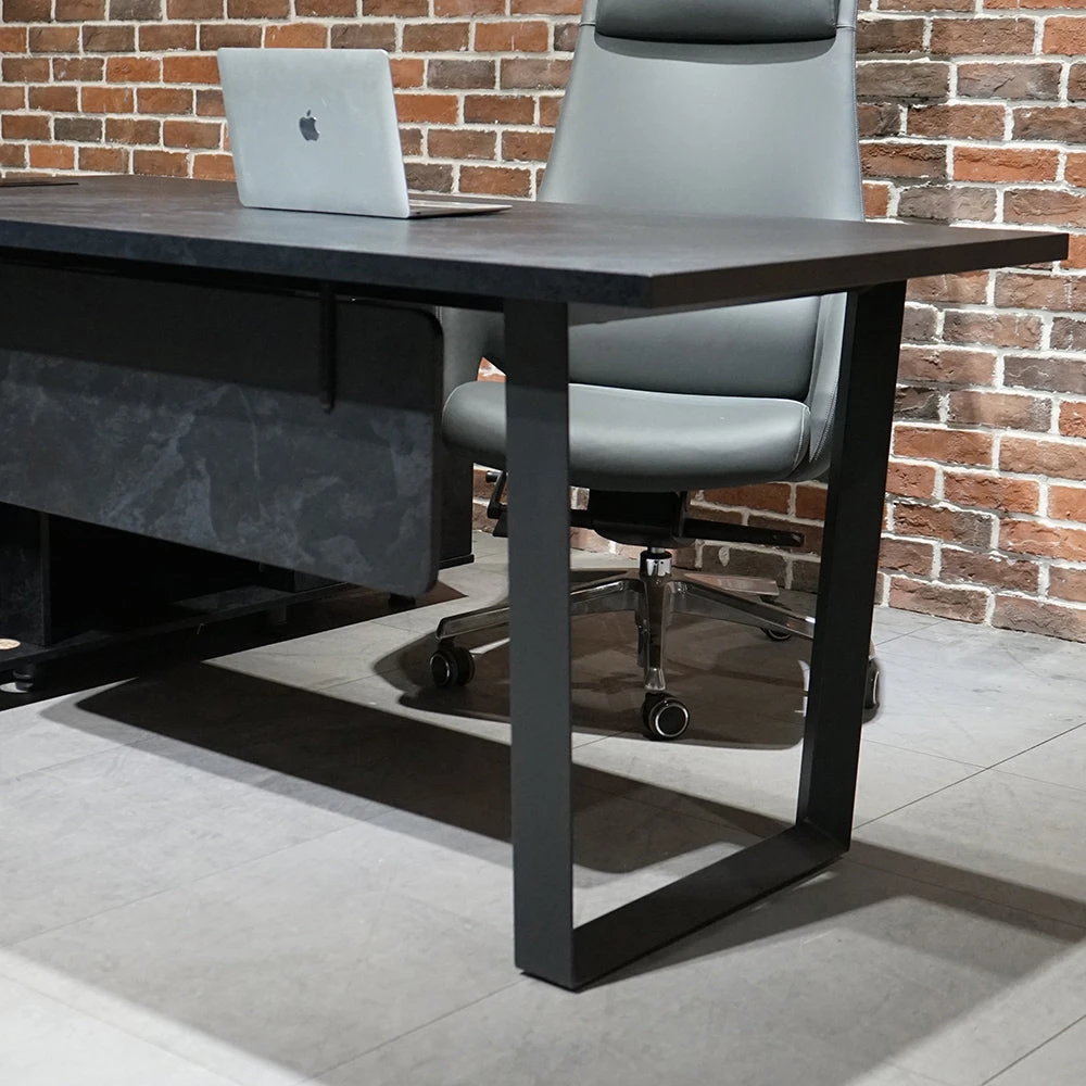 ADRIANO Black Executive Office Desk Reversible 165-180cm - Black Concrete(Adriano Black Executive Office Desk Reversible 165 180cm Black) 11 ADRIANO Black Executive Office Desk Reversible 165-180cm - Black Concrete(Adriano Black Executive Office Desk Reversible 165 180cm Black) - Image 9