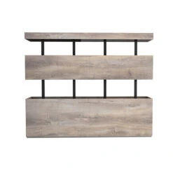 TRIBECA Display Unit200cm - Warm Oak(Tribeca Display Unit 200cm Light Brown) -Modern Furniture WF EWS002ABCFrontView 800