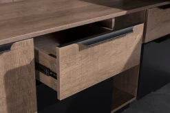BALDER Executive Desk With Left Return 2.2-2.4M - Warm Oak & Black(Balder Executive Desk With Left Return 2 2 2 4m Warm Oak Black) -Modern Furniture WF M2505 0151 800 67c3d379 a758 451d 85fd 3c4bbbb02e7a