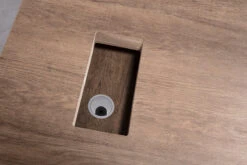 BALDER Executive Desk With Right Return 2.2-2.4M - Warm Oak & Black(Balder Executive Desk With Right Return 2 2 2 4m Warm Oak Black) -Modern Furniture WF M2505 0158 800