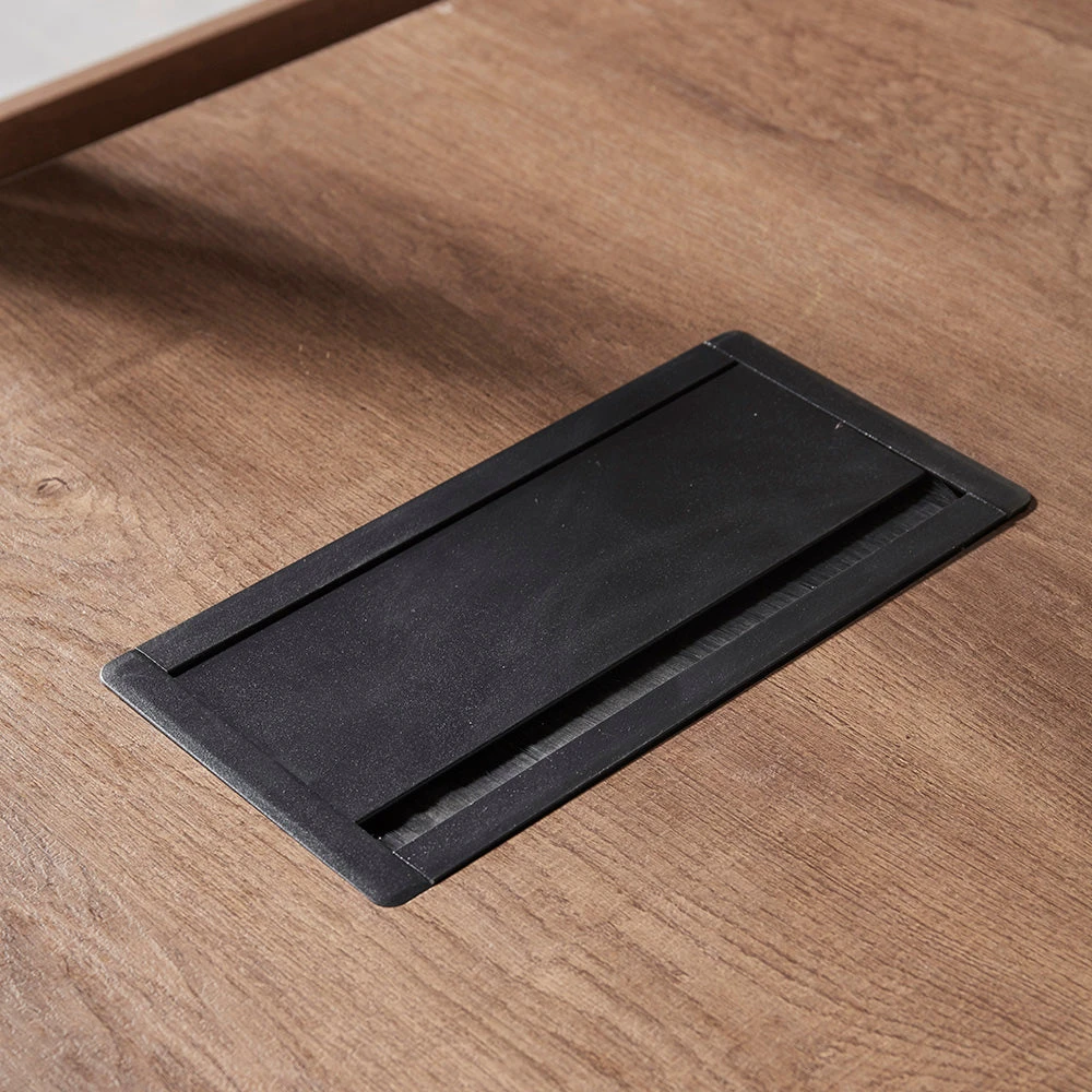 SUTTON Executive Desk With Left Return 180-200cm - Warm Oak & Black(Sutton Executive Desk With Left Return 1 8m 2 0m Mahogany Black) 17 SUTTON Executive Desk With Left Return 180-200cm - Warm Oak & Black(Sutton Executive Desk With Left Return 1 8m 2 0m Mahogany Black) - Image 15