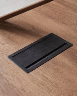 SUTTON Executive Desk With Right Return 1.8M - 2.0M - Warm Oak & Black(Sutton Executive Desk With Right Return 1 8m 2 0m Mahogany Black) -Modern Furniture WF M2507 a 800