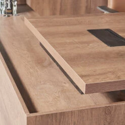 SUTTON Executive Desk With Left Return 180-200cm - Warm Oak & Black(Sutton Executive Desk With Left Return 1 8m 2 0m Mahogany Black) 29 SUTTON Executive Desk With Left Return 180-200cm - Warm Oak & Black(Sutton Executive Desk With Left Return 1 8m 2 0m Mahogany Black) -Modern Furniture WF M2507 c 1000