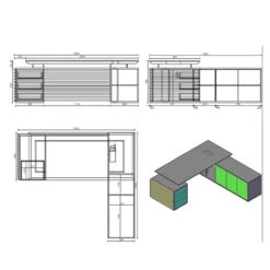 PHOENIX Executive Desk With Right Return 2.2M - Warm Oak & Black(Phoenix Executive Desk With Right Return 2 2m Mahogany Black) -Modern Furniture WF N2801 2.2Mdmscopy 3490d997 8d7f 42ae b475 85a46e67919d