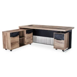 AFTAN Credenza 120cm - Warm Oak & Black(Aftan Credenza 1 2m Mahogany Black) -Modern Furniture WF N2806 800 5