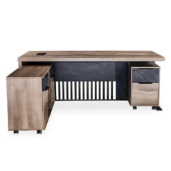 AFTAN BLACK HAWK Limited Edition - Executive Desk Pedestal & Left Mobile Return 180cm - Warm Oak &Black(Copy Of Aftan Black Hawk Executive Desk With Pedestal Left Mobile Return 180cm Limited Edition Warm Oak Black) 26 AFTAN BLACK HAWK Limited Edition - Executive Desk Pedestal & Left Mobile Return 180cm - Warm Oak &Black(Copy Of Aftan Black Hawk Executive Desk With Pedestal Left Mobile Return 180cm Limited Edition Warm Oak Black) -Modern Furniture WF N2806BlackhawkBackLeft 1000