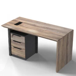 LOGAN Executive Desk Reversible 150cm - Warm Oak & Black(Logan Executive Desk Left Panel 150cm Warm Oak Black) 30 LOGAN Executive Desk Reversible 150cm - Warm Oak & Black(Logan Executive Desk Left Panel 150cm Warm Oak Black) -Modern Furniture WF N2815withhandleLeft 1 1000 e1932296 f3a8 4218 9d8b e2a074ef685f
