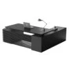 PHOENIX Black Executive Desk With Left Return 2.2M - Black Concrete(Phoenix Black Executive Desk With Left Return 2 2m Black) -Modern Furniture WF NB2201 L 2 1000