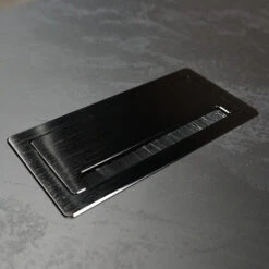 PHOENIX Black Executive Desk With Left Return 2.2M - Black Concrete(Phoenix Black Executive Desk With Left Return 2 2m Black) -Modern Furniture WF NB2201 R 19 brushed cover 1000