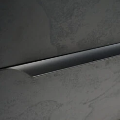 DAXTON Black Executive Desk With Right Return 2.4M - Black Concrete(Daxton Black Executive Desk With Right Return 2 4m Black) -Modern Furniture WF NB2802 R 21 1000 e20522af 0368 454e 9167 648c4a6c948c