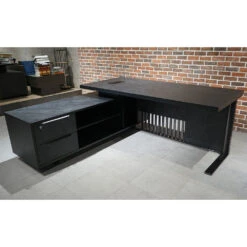 DAXTON Black Executive Desk With Left Return 2.4M - Black Concrete(Daxton Black Executive Desk With Left Return 2 4m Black) -Modern Furniture WF NB2802 R 6 Left 1000 e42f05b1 38e7 439b bc01 73e141ae9d64