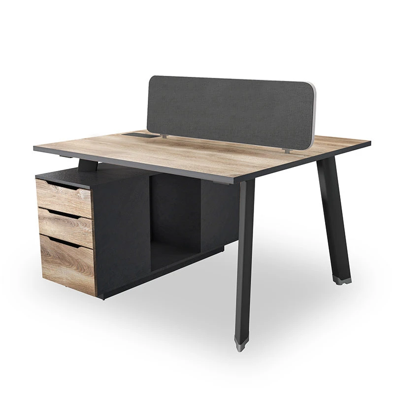 ARTO 2 People Back To Back Workstation Desk 2 Cabinets 1.2M - Warm Oak & Black(Arto 2 People Workstation Desk With 2 Cabinets 2 40m Mahogany Black 1) 3 ARTO 2 People Back To Back Workstation Desk 2 Cabinets 1.2M - Warm Oak & Black(Arto 2 People Workstation Desk With 2 Cabinets 2 40m Mahogany Black 1)
