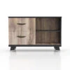 HALDIS Credenza Small 120cm - Warm Oak & Black(Haldis Low Cabinet Mahogany Colour) -Modern Furniture WF NWS003 800 d9d81075 b3ae 483e 8a7c 0d6663627a71