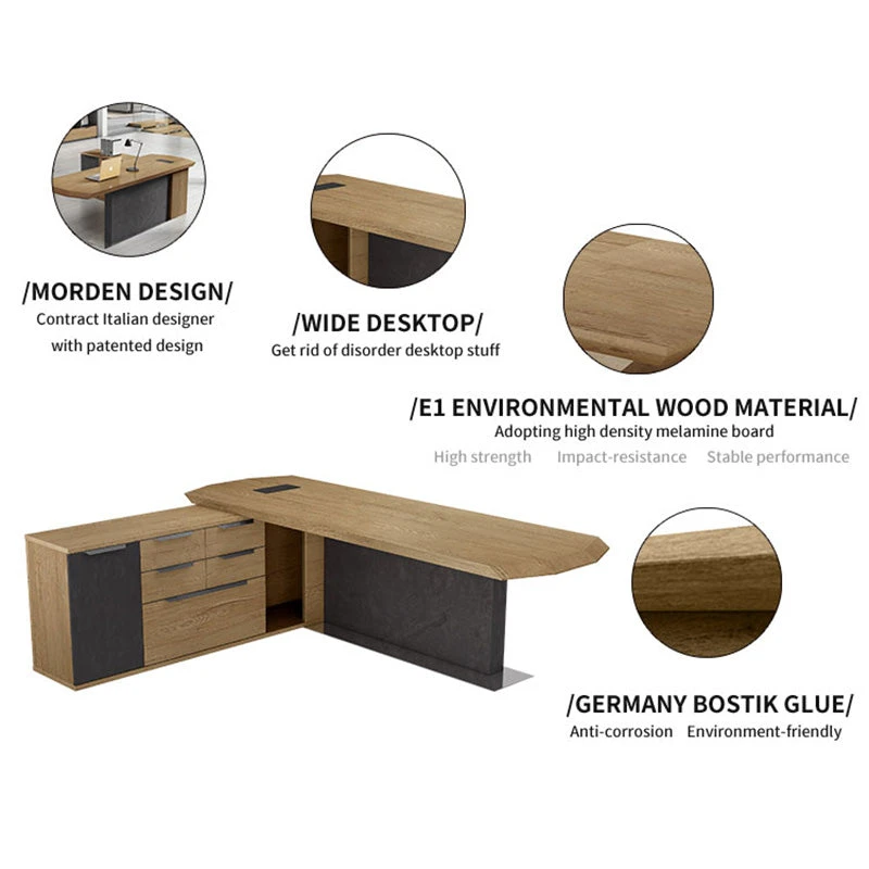 MAGNUS Executive Office Desk With Left Return 2.4M - Tobacco(Magnus Executive Desk With Left Return 2 4m Tobacco Wood Colour) 14 MAGNUS Executive Office Desk With Left Return 2.4M - Tobacco(Magnus Executive Desk With Left Return 2 4m Tobacco Wood Colour) - Image 12