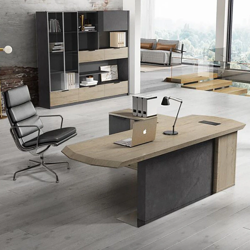 MAGNUS Executive Office Desk With Left Return 2.4M - Tobacco(Magnus Executive Desk With Left Return 2 4m Tobacco Wood Colour) 4 MAGNUS Executive Office Desk With Left Return 2.4M - Tobacco(Magnus Executive Desk With Left Return 2 4m Tobacco Wood Colour) - Image 2
