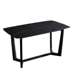 YARELI Sintered Stone Dining Table - 180cm - Black(Yareli Stone Dining Table 180cm Black)