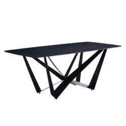 CELINE Sintered Stone Dining Table - 180cm - Black(Celine Stone Dining Table 180cm Black 1)