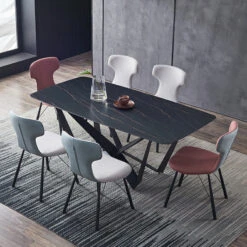 CELINE Sintered Stone Dining Table - 180cm - Black(Celine Stone Dining Table 180cm Black 1) 12 CELINE Sintered Stone Dining Table - 180cm - Black(Celine Stone Dining Table 180cm Black 1) -Modern Furniture WF PL015 2 800