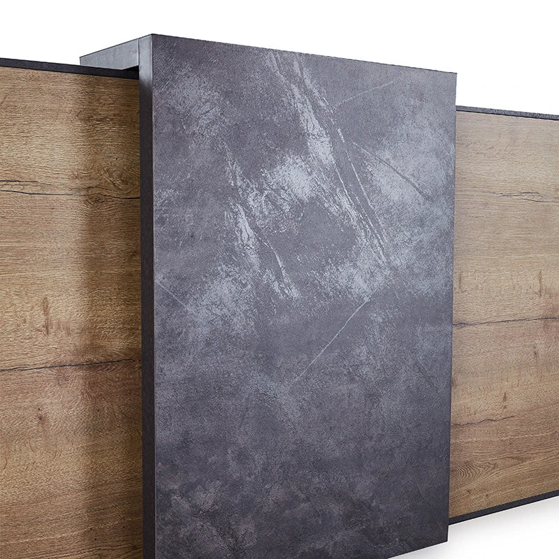 DEWITT Reception Desk 2.4M - Tobacco & Dark Concrete(Dewitt Reception Desk Left Panel 2 4m Tobacco Colour) 8 DEWITT Reception Desk 2.4M - Tobacco & Dark Concrete(Dewitt Reception Desk Left Panel 2 4m Tobacco Colour) - Image 6