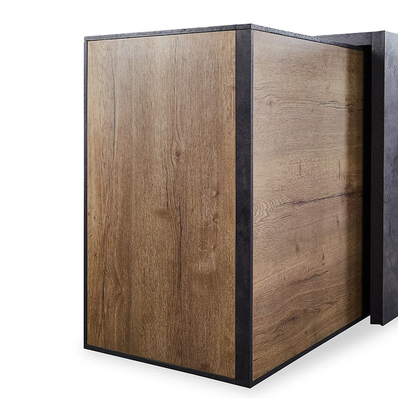 DEWITT Reception Desk 2.4M - Tobacco & Dark Concrete(Dewitt Reception Desk Left Panel 2 4m Tobacco Colour) 10 DEWITT Reception Desk 2.4M - Tobacco & Dark Concrete(Dewitt Reception Desk Left Panel 2 4m Tobacco Colour) - Image 8