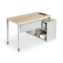 RAVEN SINGLE Workstation 160-180/100cm - Natural White(Raven Single Workstation 160 180 100cm Natural White)